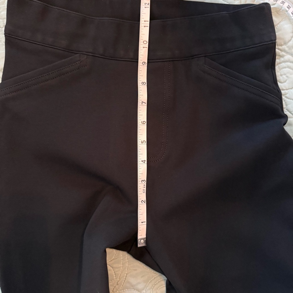 SPANX Women’s Black Ankle Pants Stretch Size S High Rise Tummy Control - Picture 6 of 11
